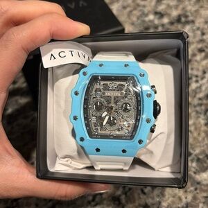 Activa Men's Watch w/ Skeleton Dial - 44.3mm, NWT